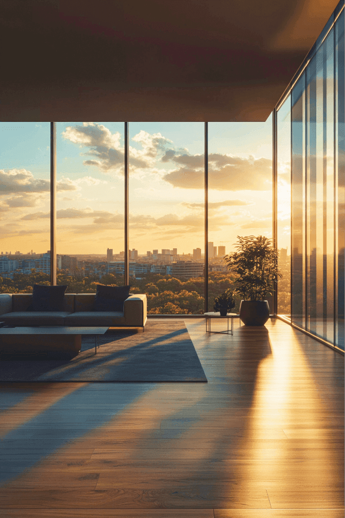 Office space overlooking the city