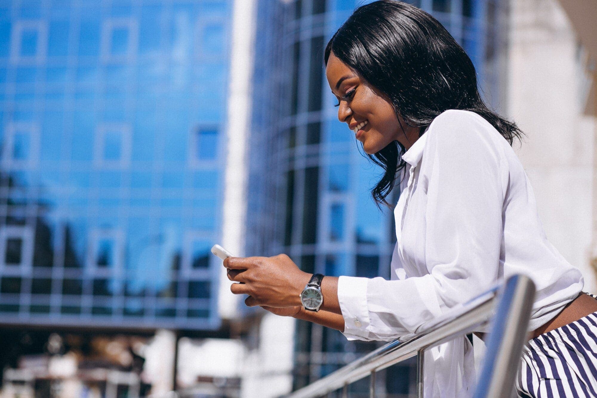 Newmark colleague connecting with clients